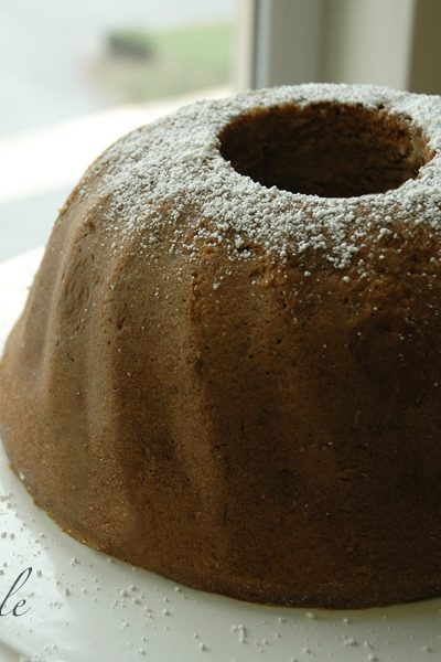 pumpkin Bundt Cake close up