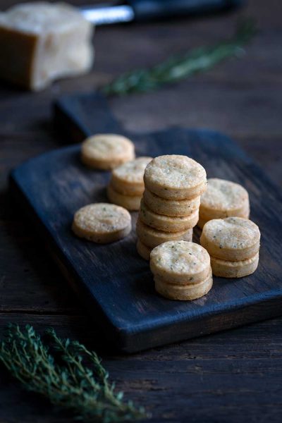 Parmesan shortbread crackers