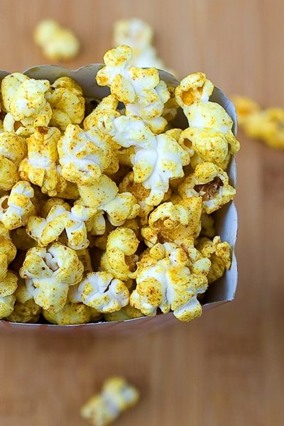 Sweet and Spicy Curried Popcorn ~ Savory Simple