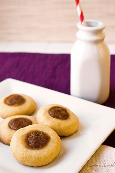 Biscoff Thumbprint Cookies ~ Savory Simple