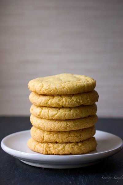 Corn Cookies - @SavorySimple