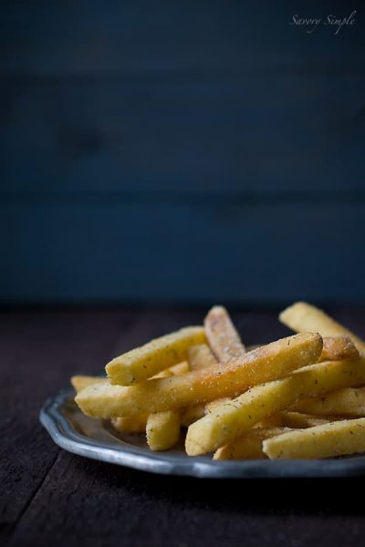 A photo of homemade ranch french fries