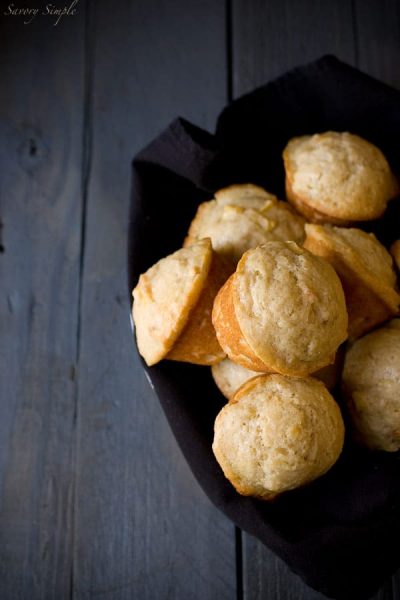 Peach Yogurt Muffins `~ Savory Simple ~ www.savorysimple.net