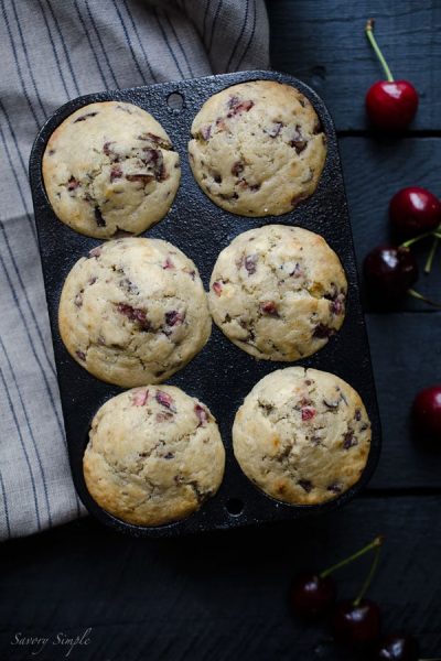 Cherry-Vanilla-Muffins