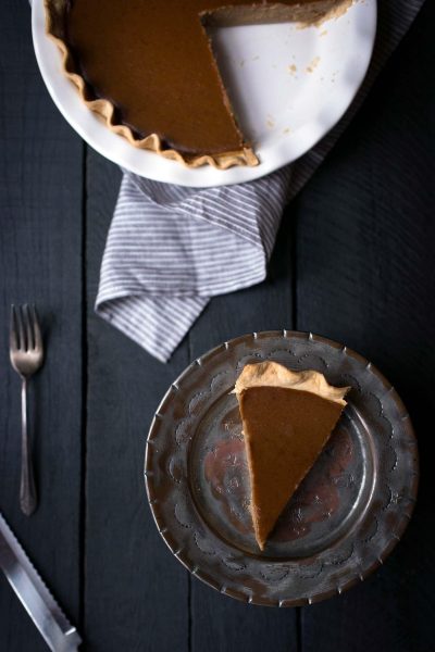 This Brandied Acorn Squash Pie is perfect for Thanksgiving!