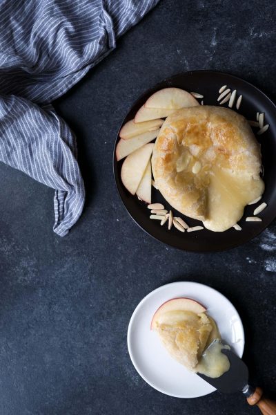Baked Gouda in Puff Pastry is perfect for easy entertaining, especially around the holidays! This recipe can be prepared using either regular or smoked gouda. SavorySimple.net.
