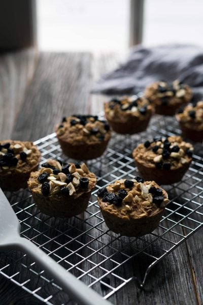 Baked Oatmeal Cups are wonderful for a quick breakfast for midday snack. They come together quickly and freeze beautifully. Get the recipe from Savory Simple.