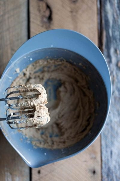a hand mixer whisking ingredients for baking tips demo