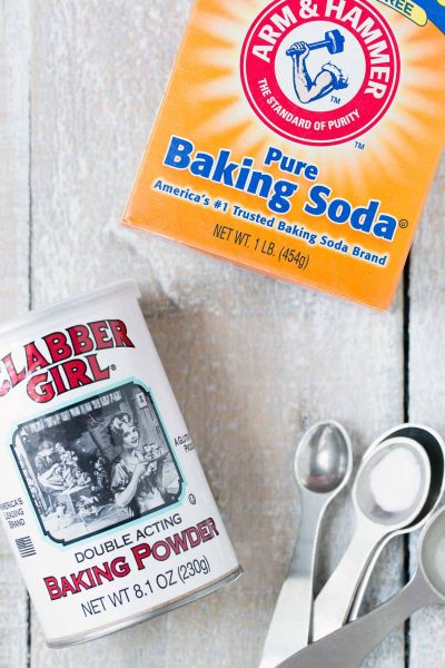 Baking soda versus baking powder