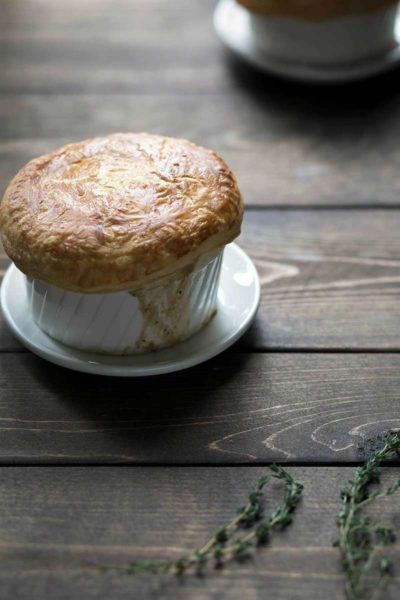 Vegetarian Pot Pie in a ramekin