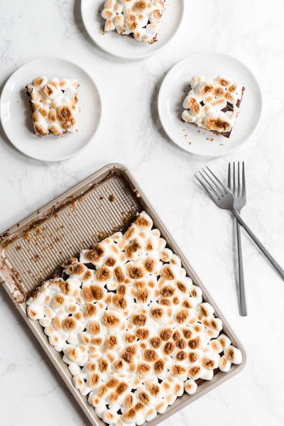 S'mores slab pie
