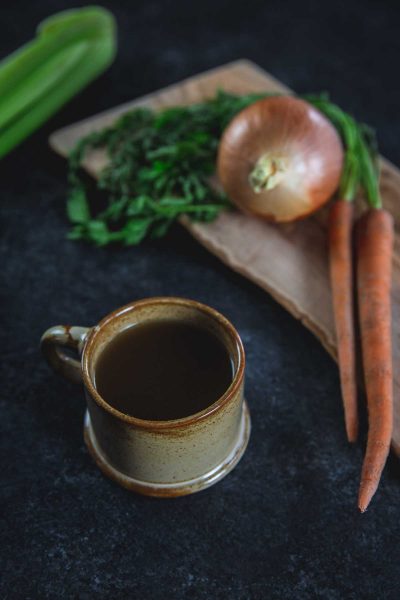 Instant Pot Bone Broth Recipe in a mug