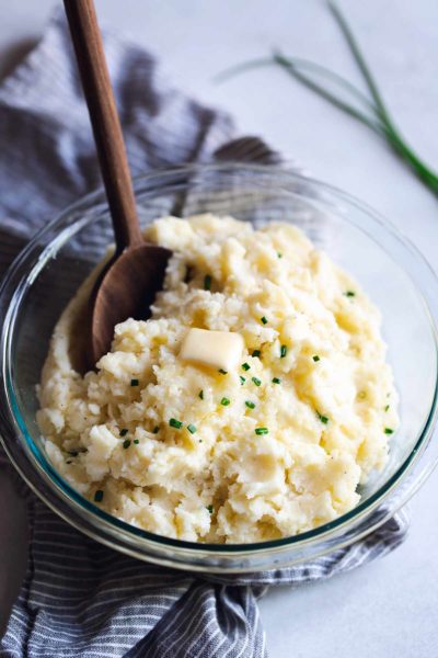 cheesy potatoes in bowl