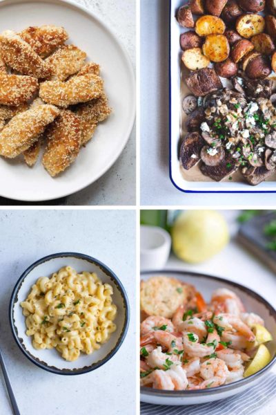 4 recipe photos from the easy dinner recipes roundup
